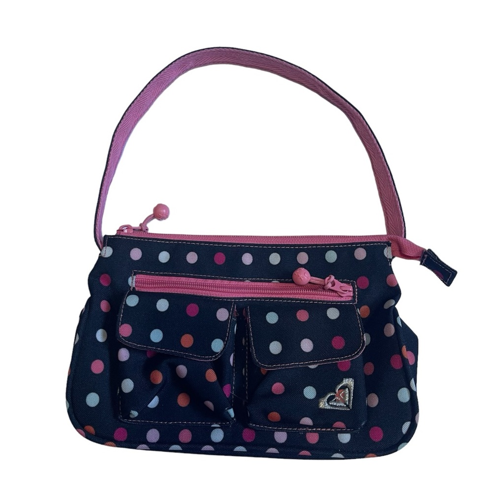 Roxy Black Give Me More Polka Dots Retro Shoulder Bag